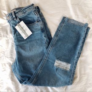 ASOS Light Denim Ripped Jeans